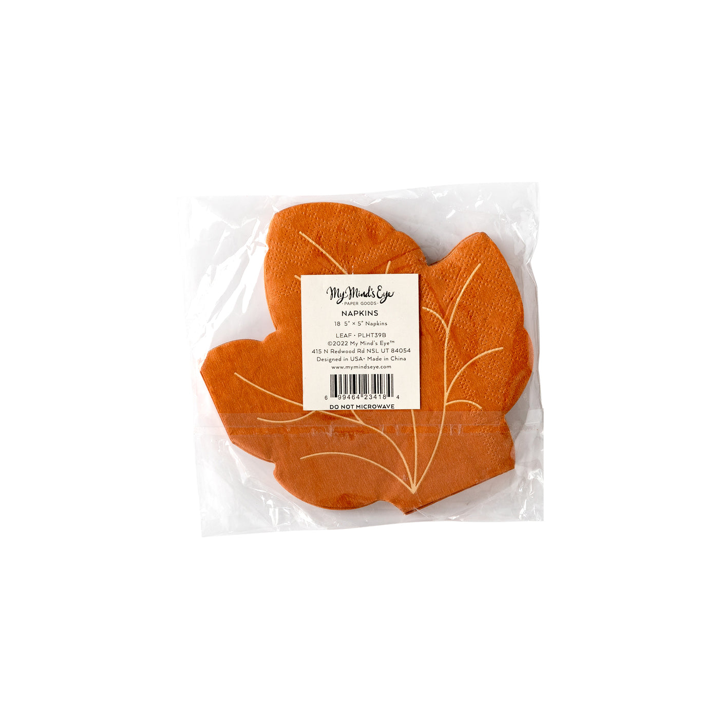 PLHT39B - Harvest Leaf 5" Napkin