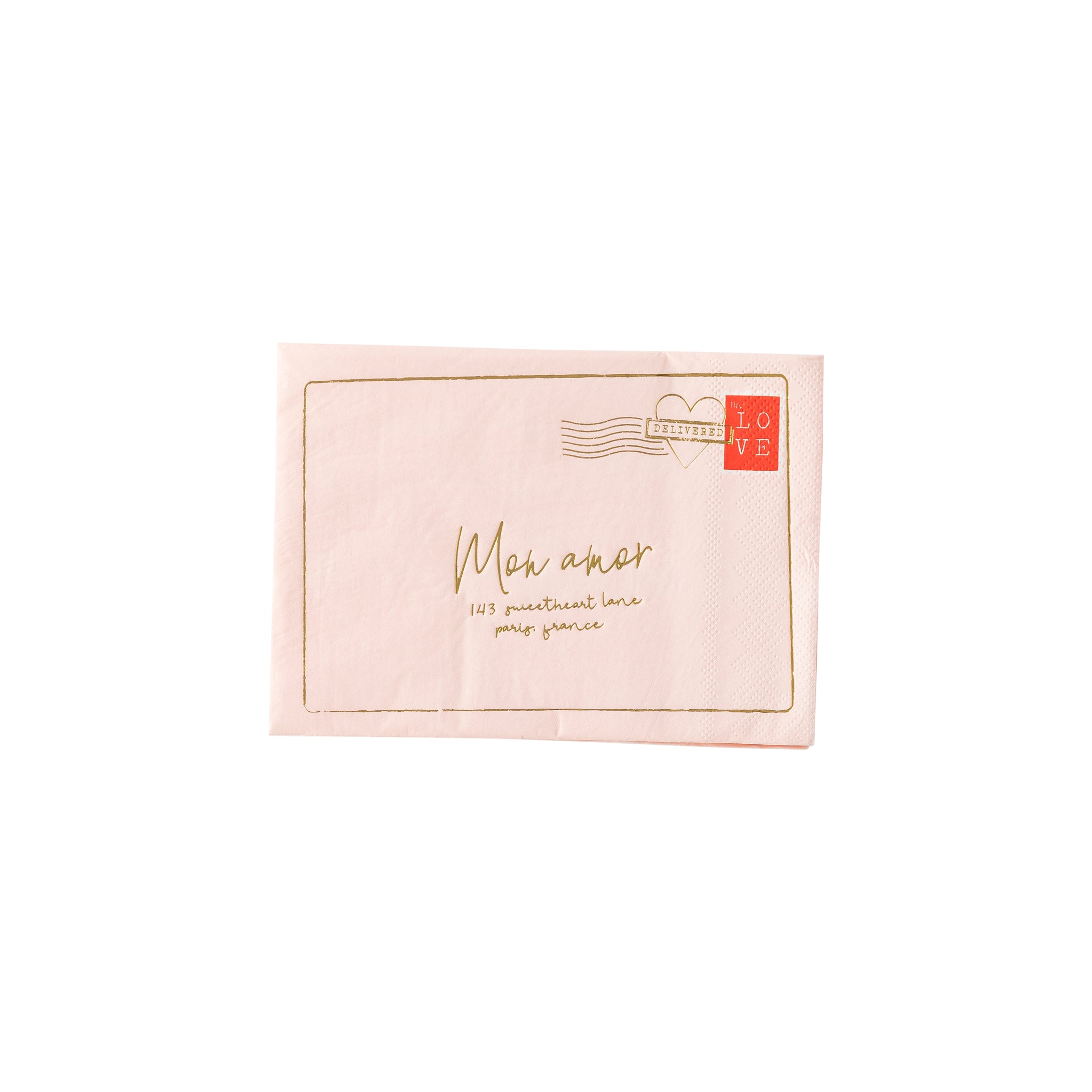 VAL937 - Valentine Love Note Shaped Napkin – My Minds Eye Paper Goods ...