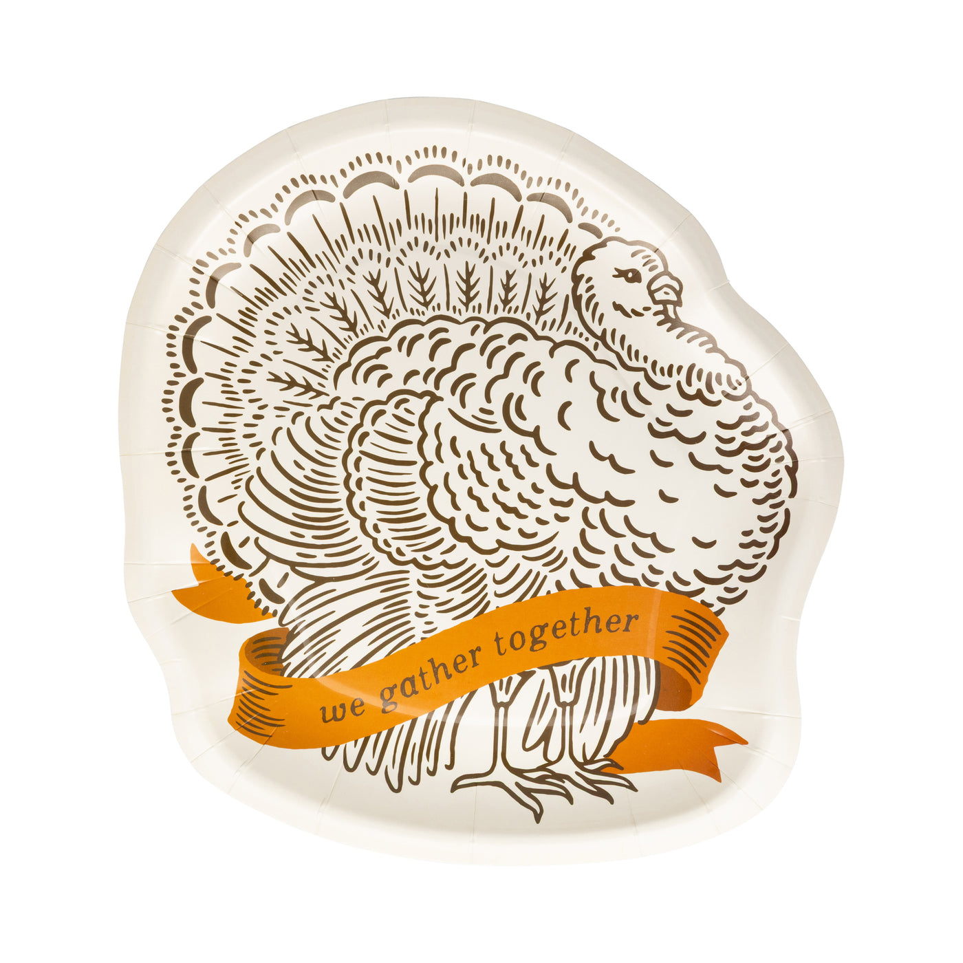 AGT1241 - Turkey Shaped Paper Plate