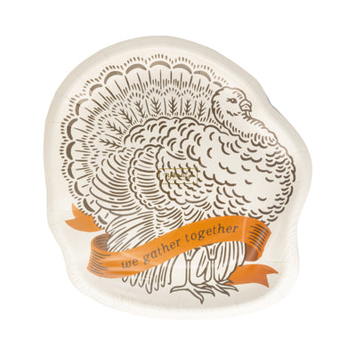 AGT1241 - Turkey Shaped Paper Plate