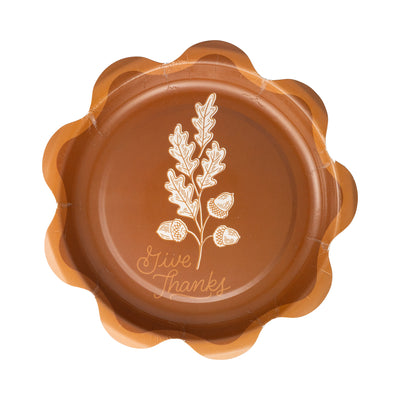 AGT1242 - Give Thanks Dessert Paper Plate
