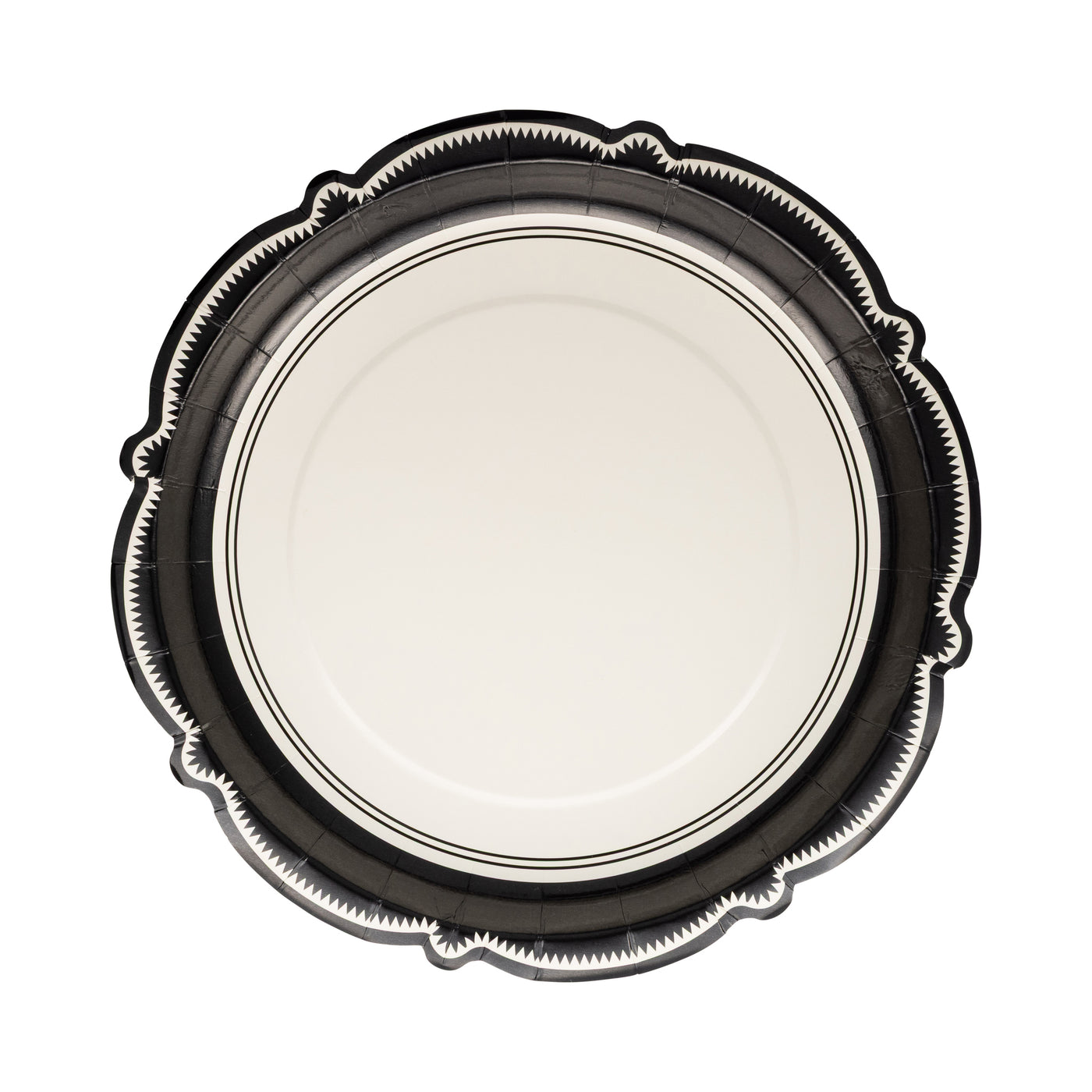 APO1241 - Black Bracket Edge Paper Plate