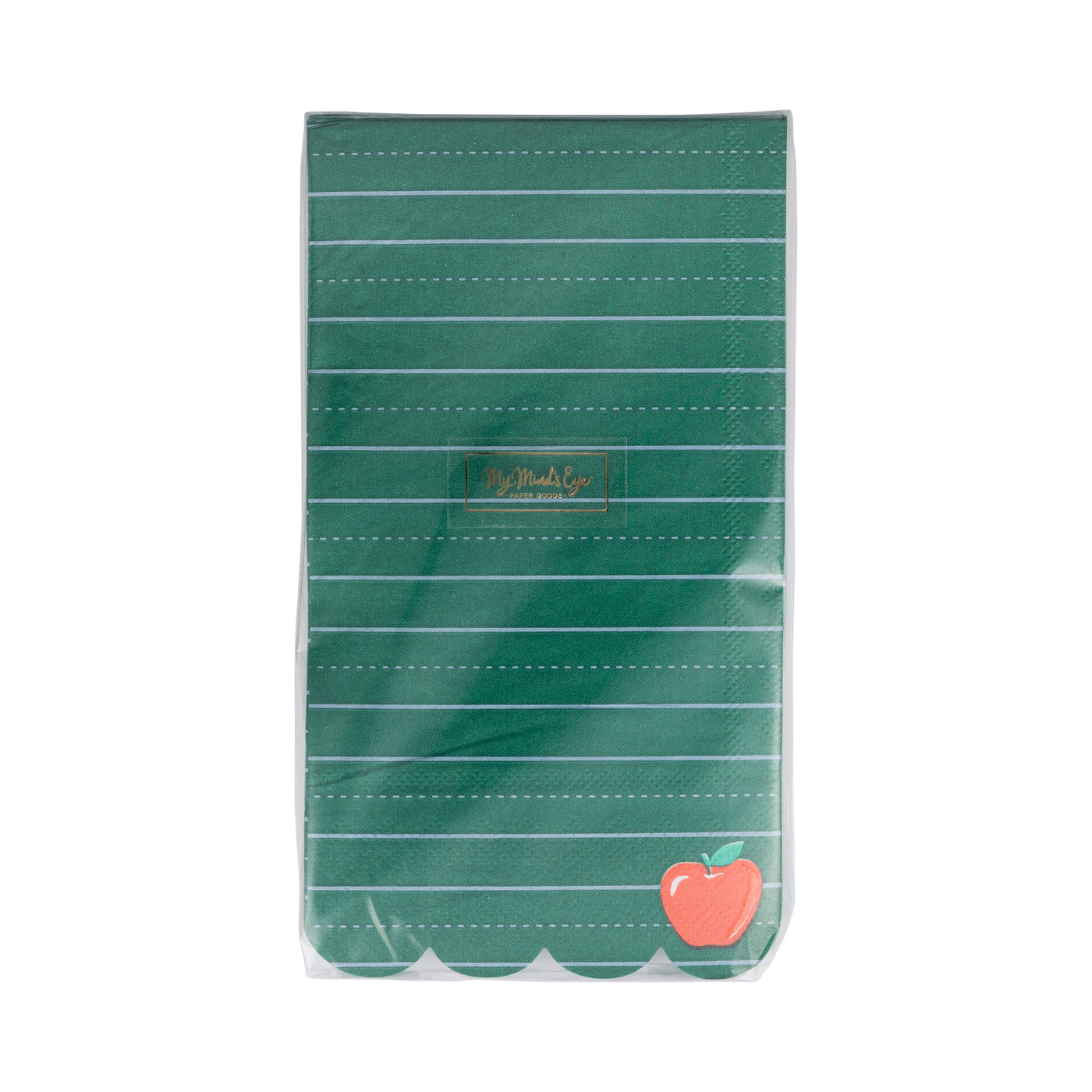 APP1139 - Green Ruled Paper Dinner Napkin - 24 count