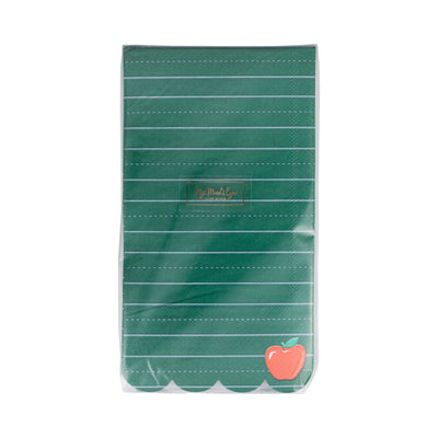 APP1139 - Green Ruled Paper Dinner Napkin - 24 count