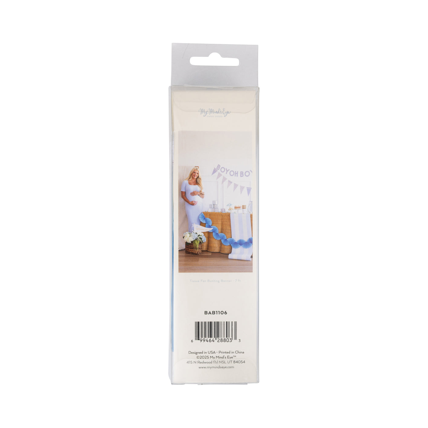 BAB1106 - Blue Tissue Bunting Banner