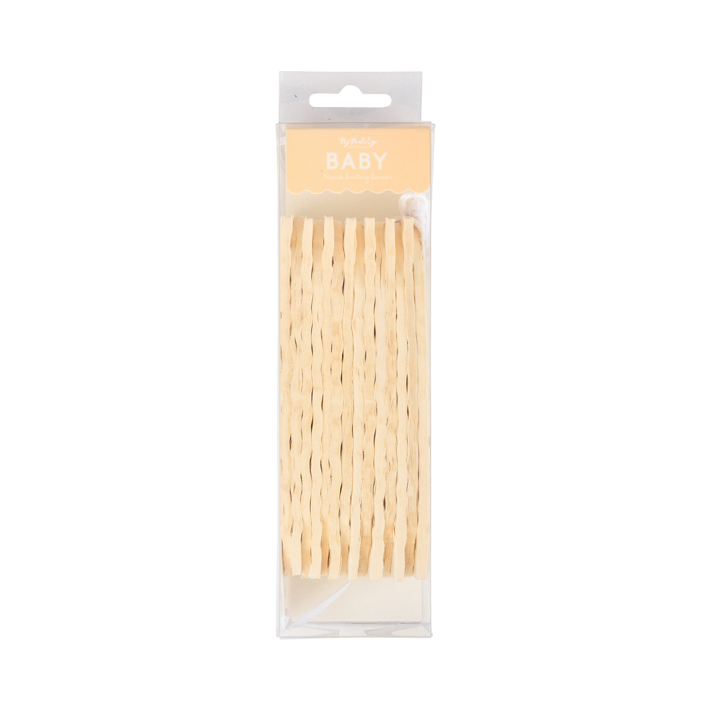 BAB1107 - Cream Tissue Bunting Banner
