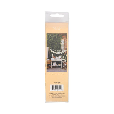 BAB1107 - Cream Tissue Bunting Banner