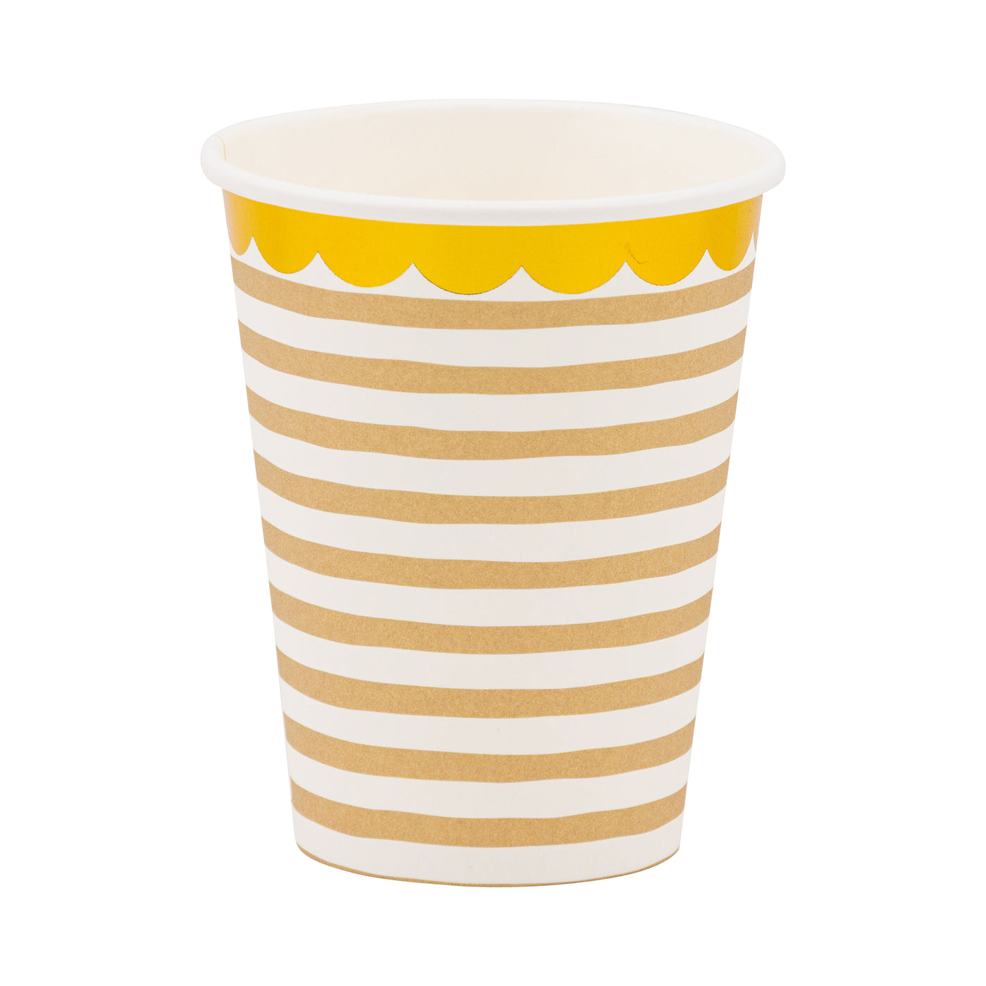 BAB1114 - Tan Striped Cup