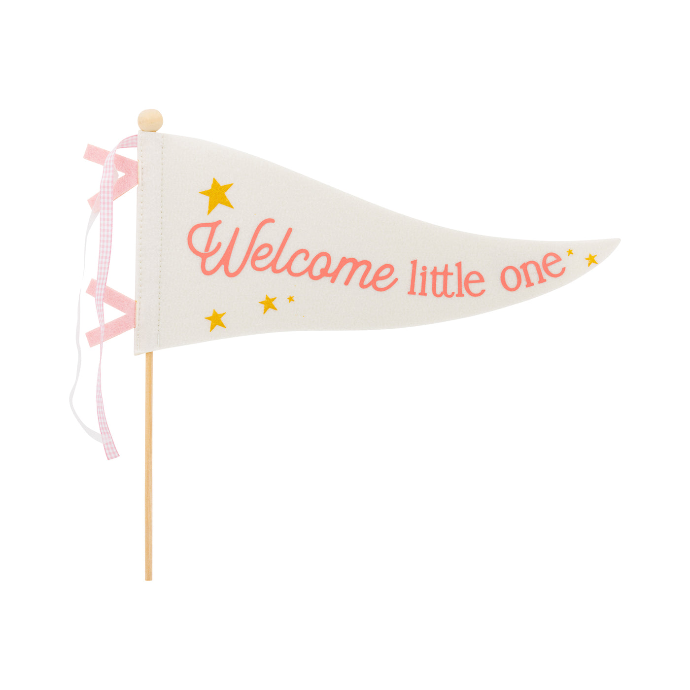 BAB1115 - Welcome Little One Pink Pennant