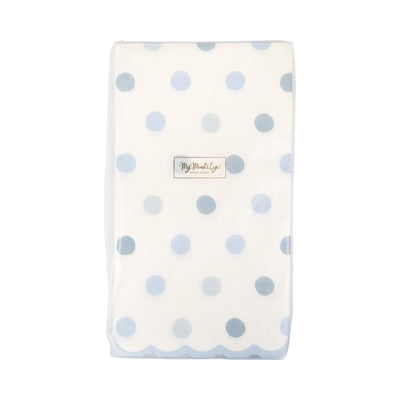 BAB1137 - Baby Blue Polka Dot Dinner Napkin