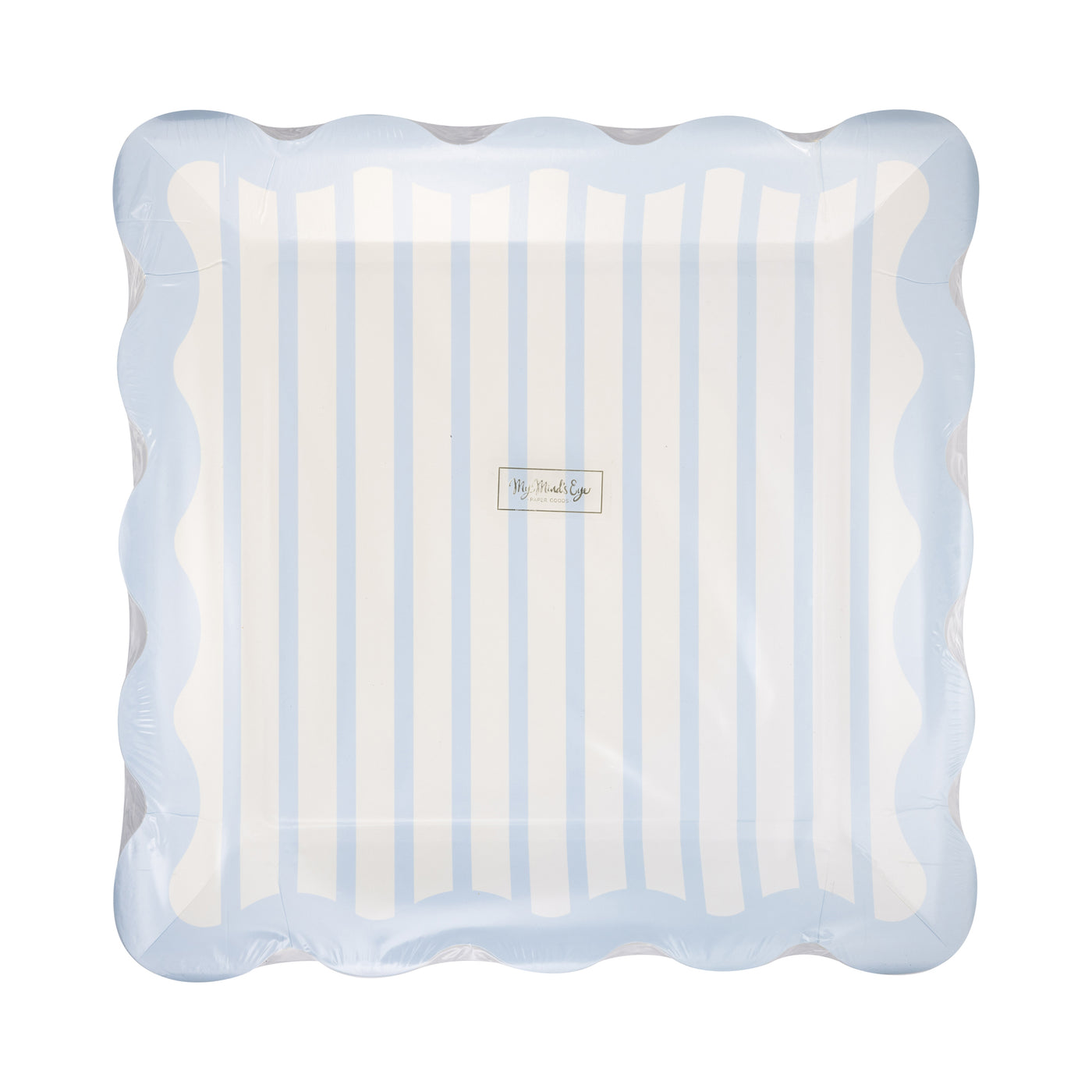 BAB1142 - Blue Striped 10" Plate