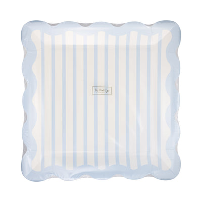 BAB1142 - Blue Striped 10" Plate