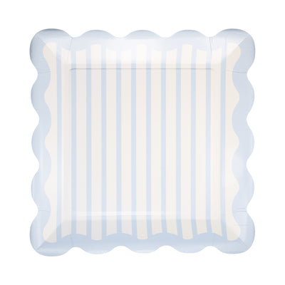 BAB1142 - Blue Striped 10" Plate
