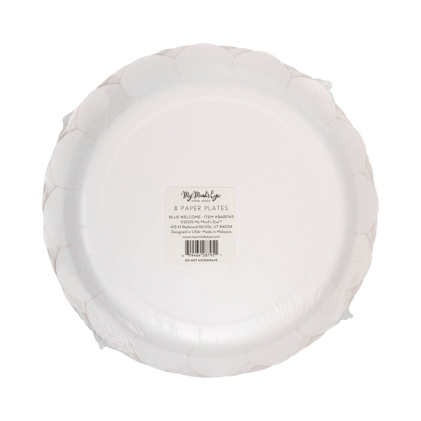BAB1143 - Welcome Baby Blue Plate