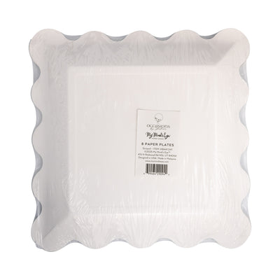 BAK1241 - Mrs Claus Bakery Striped Plate