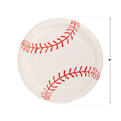 BAS1042 - Baseball Paper Plate