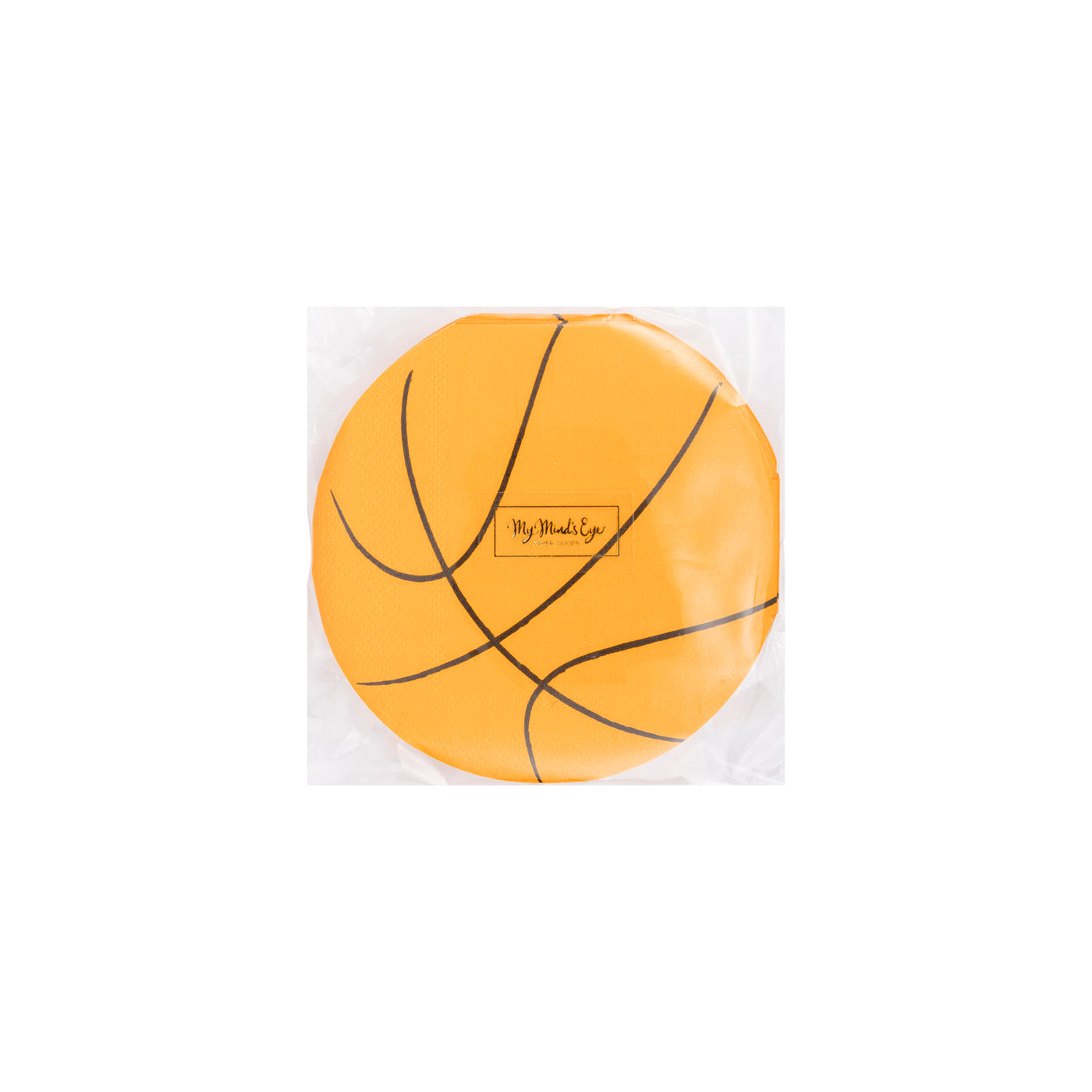 BBL1038 - Basketball Shaped Paper Cocktail Napkin