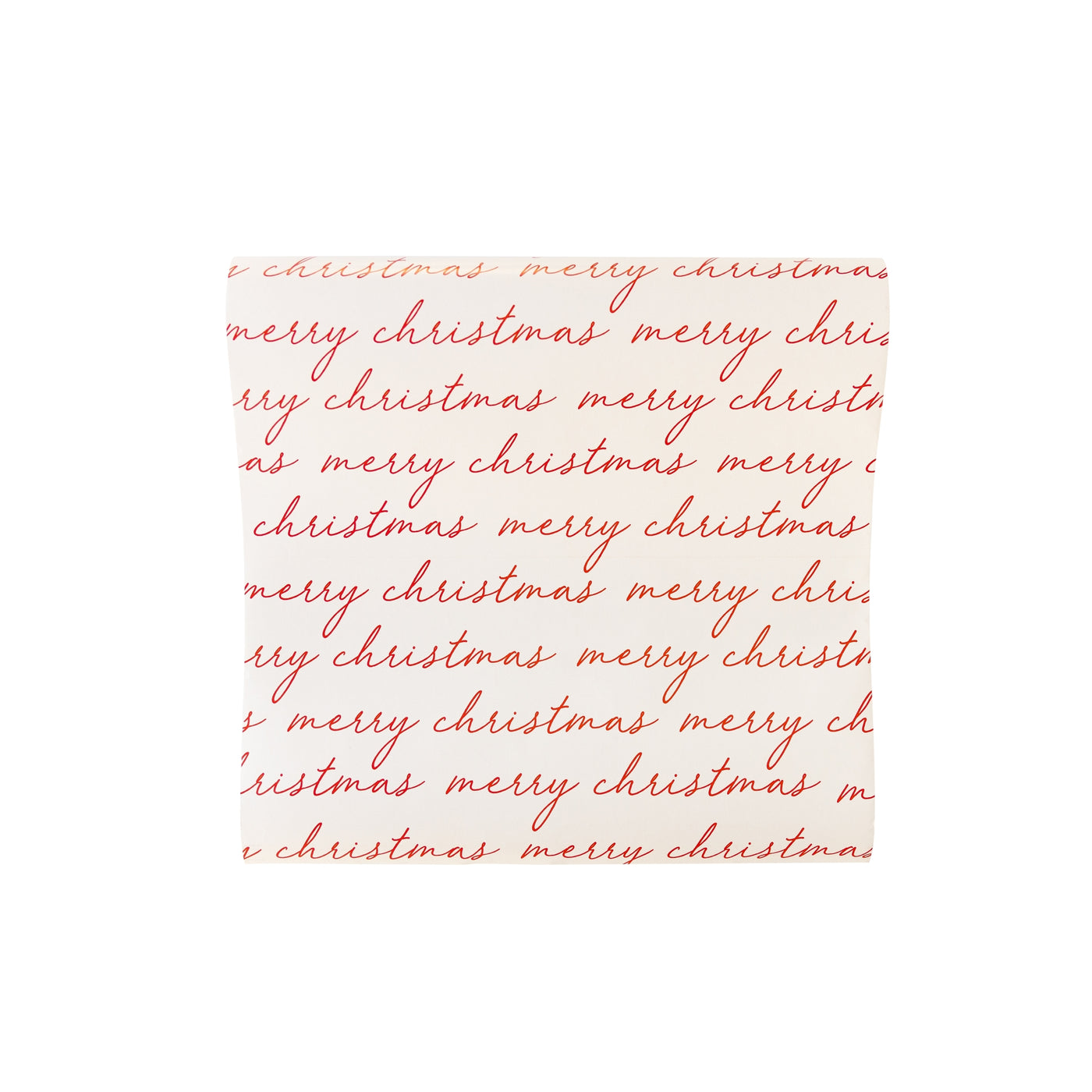 BEC1019 - Believe Merry Christmas Script Paper Table Runner