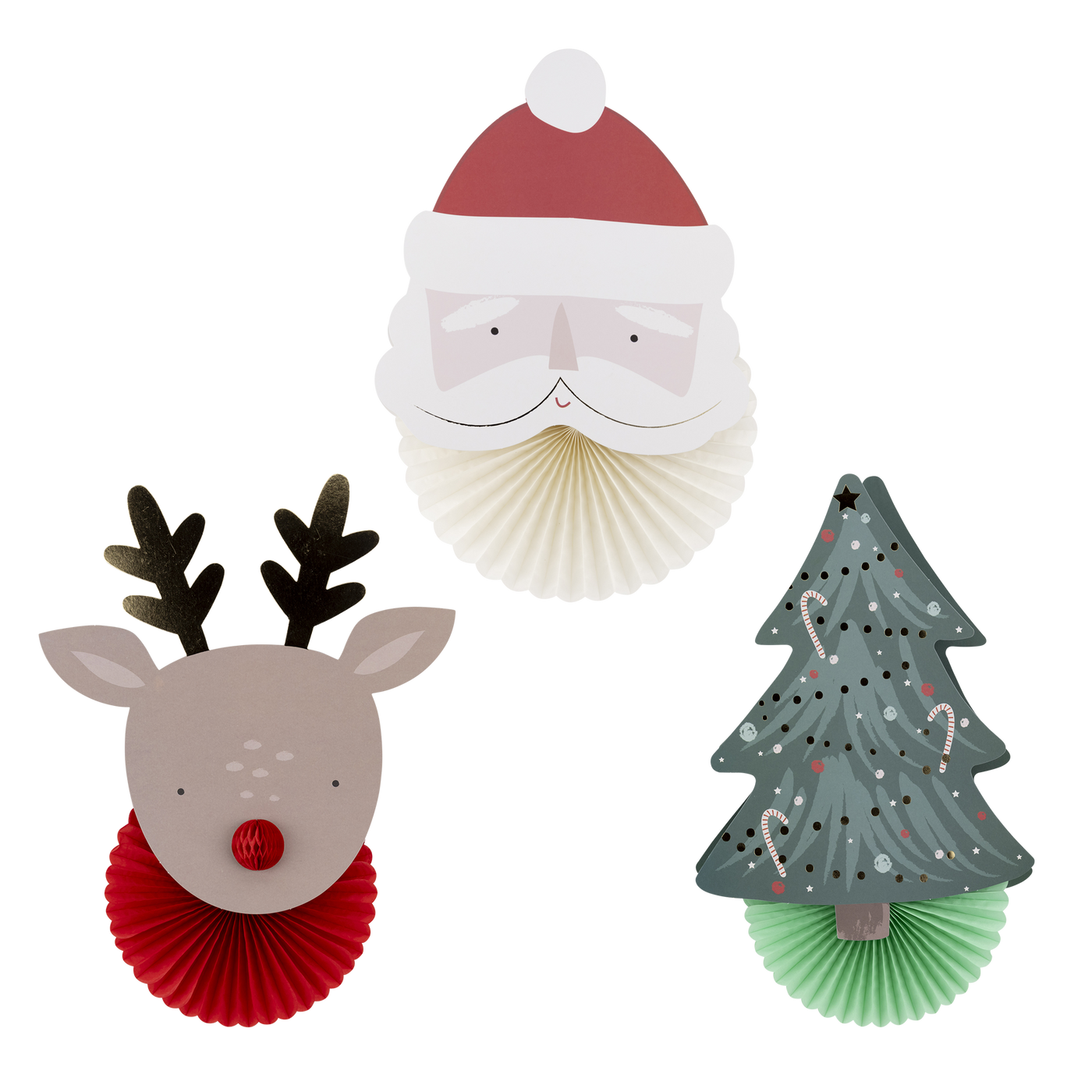 BEC1102 - Christmas Fan Decor Set