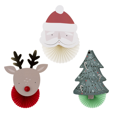 BEC1102 - Christmas Fan Decor Set