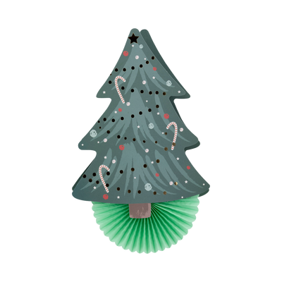 BEC1102 - Christmas Fan Decor Set