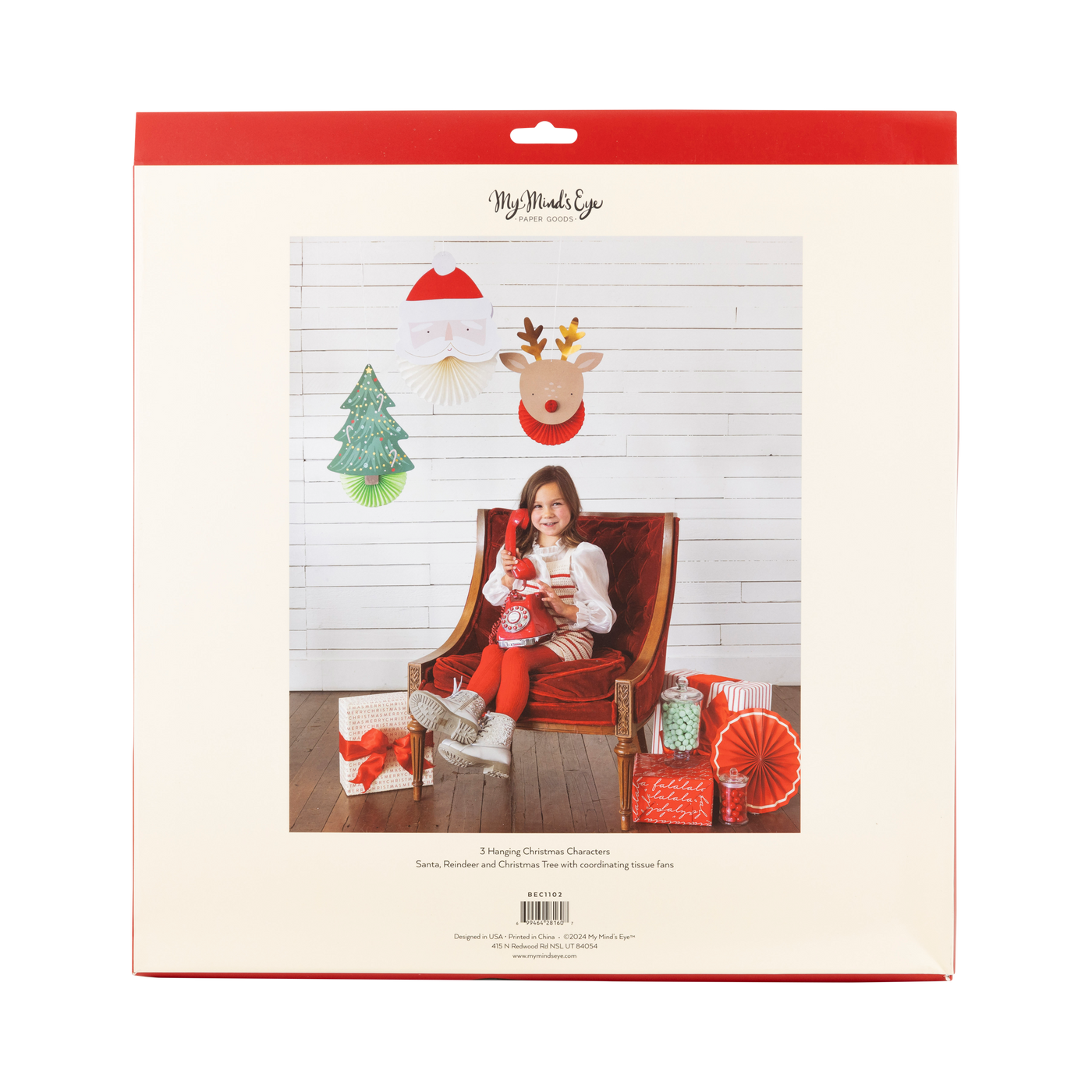 BEC1102 - Christmas Fan Decor Set