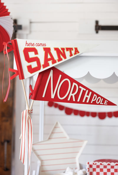 BEC1105 - Santa Felt Pennant Flag