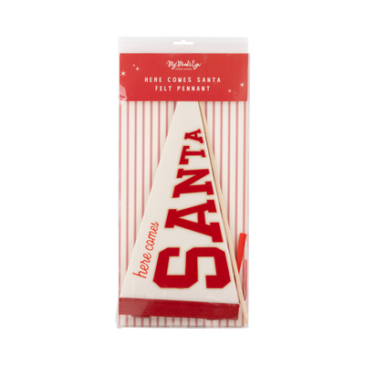 BEC1105 - Santa Felt Pennant Flag