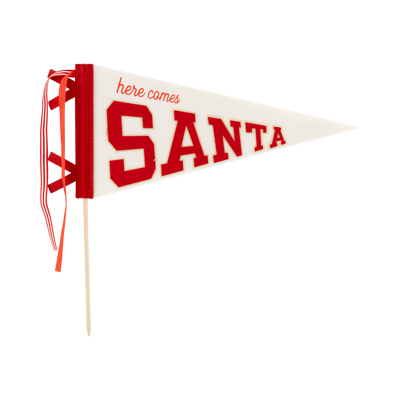 BEC1105 - Santa Felt Pennant Flag