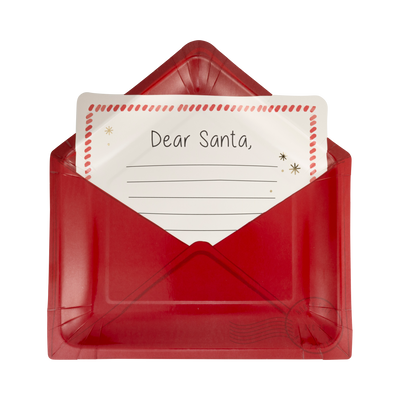 BEC1141 - Letter to Santa Shaped Paper Plates