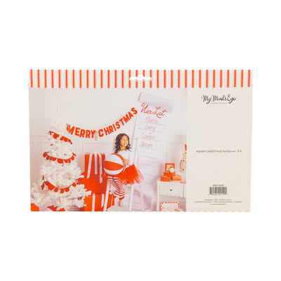 BEC1203 - Thick Felt Merry Christmas Banner