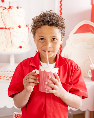 BEC1210 - Striped cup with handle