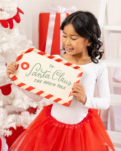 BEC1231 - To Santa Tag Bamboo Tray