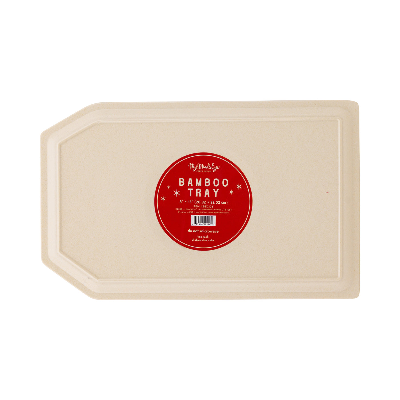 BEC1231 - To Santa Tag Bamboo Tray