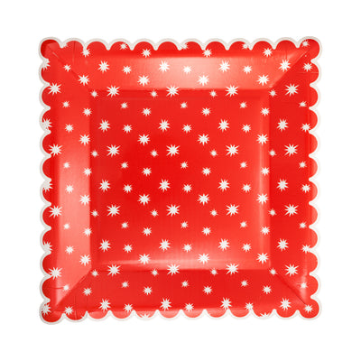 BEC1241 - Large Red Star Plate