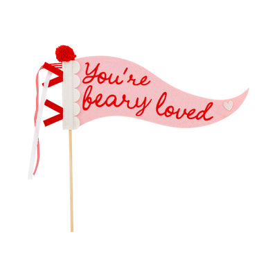 BER1215 - Occasions Beary Loved Felt Pennant