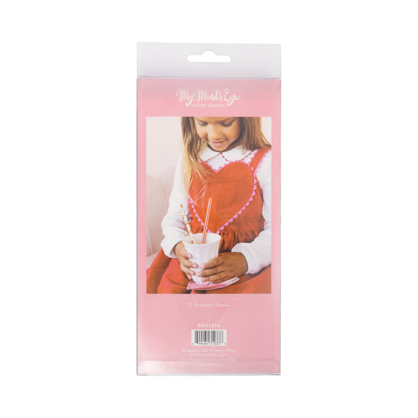 BER1216 - Occasions Beary Loved Reusable Straws