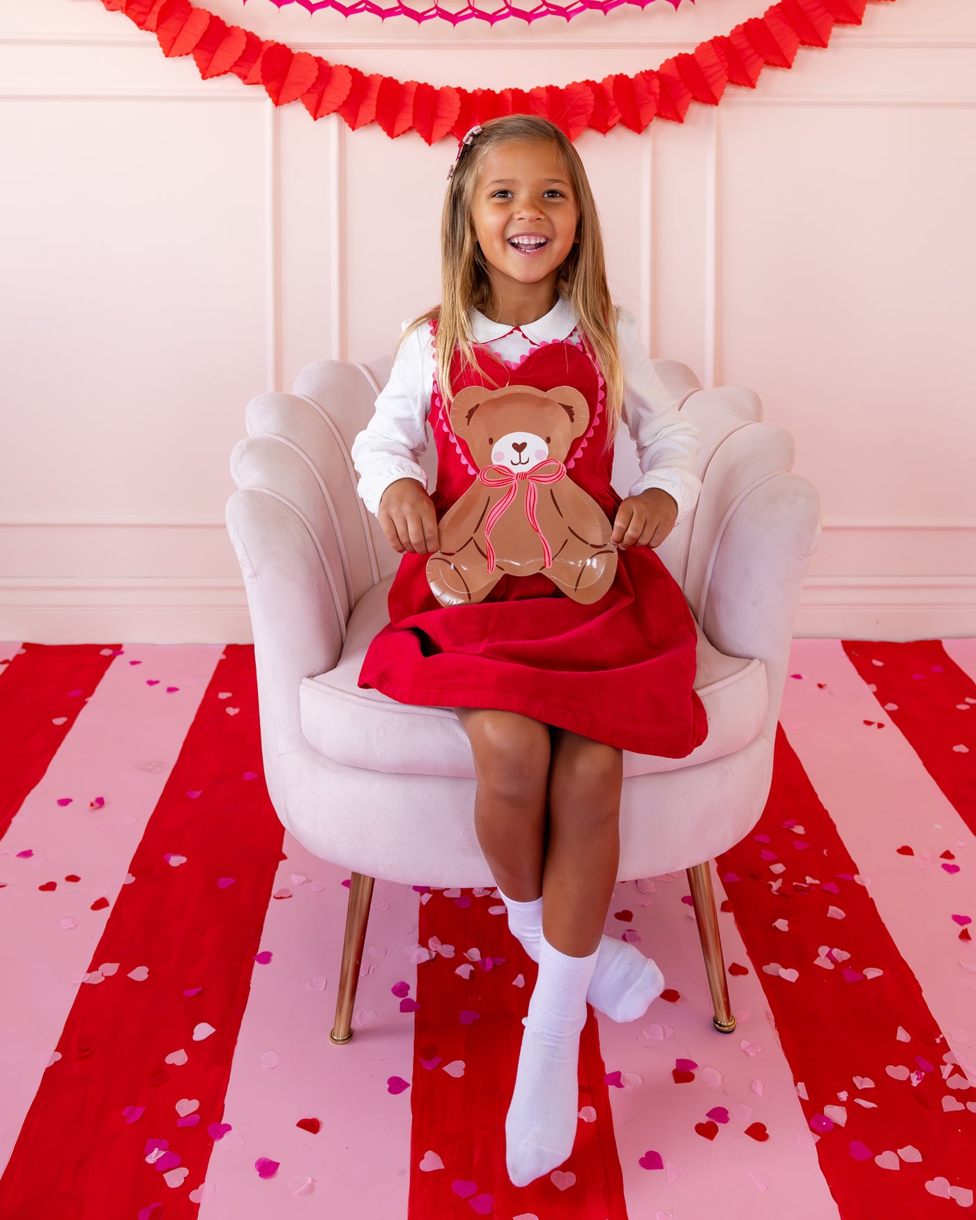 BER1240 - Occasions Beary Loved Teddy Bear Shaped Plate Set