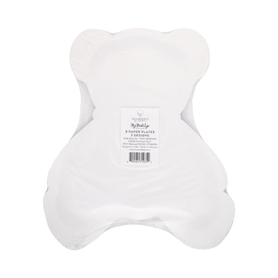 BER1240 - Occasions Beary Loved Teddy Bear Shaped Plate Set