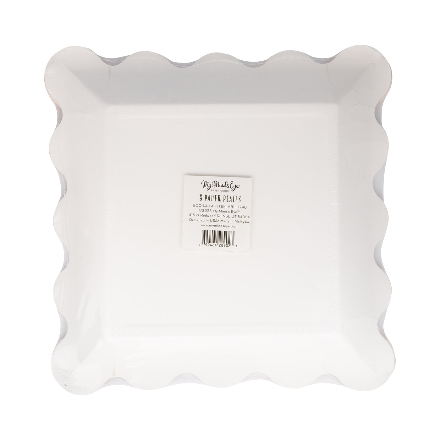BLL1240 - Pink with Black Star Paper Plate