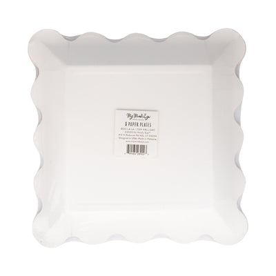 BLL1240 - Pink with Black Star Paper Plate
