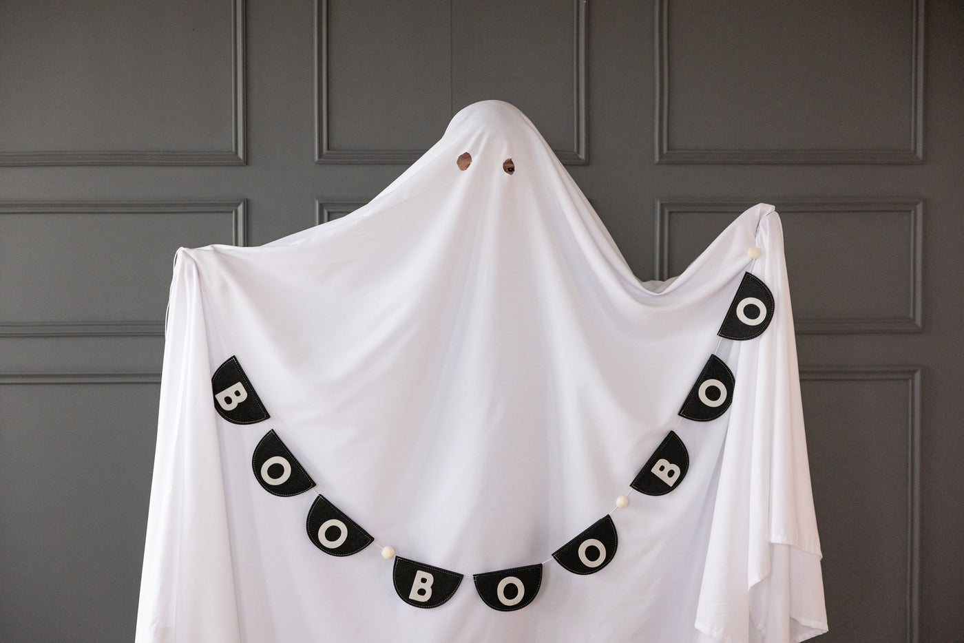 BOO1203 - Occasions Black Felt Bunting Banner