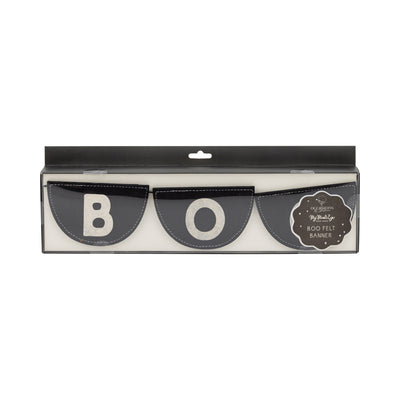 BOO1203 - Occasions Black Felt Bunting Banner
