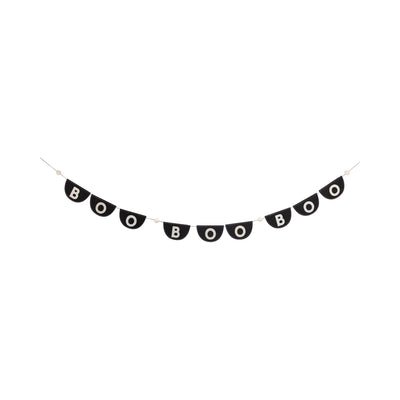 BOO1203 - Occasions Black Felt Bunting Banner