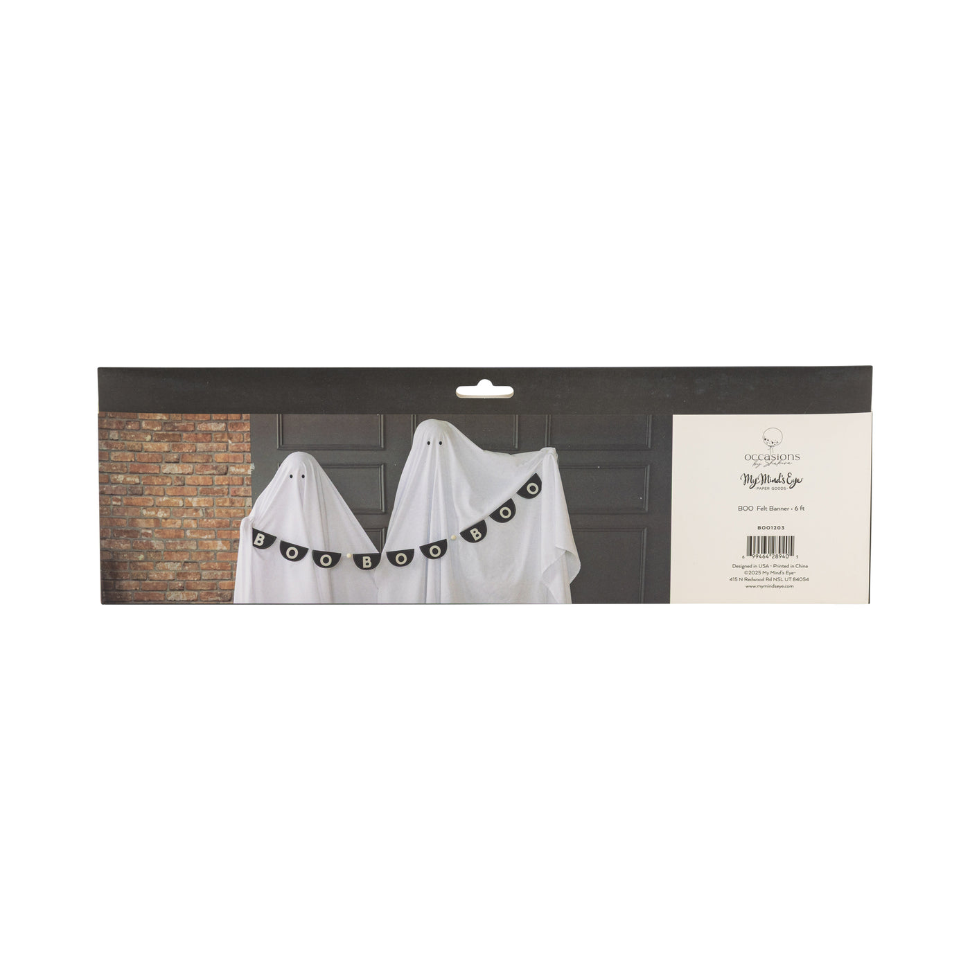 BOO1203 - Occasions Black Felt Bunting Banner