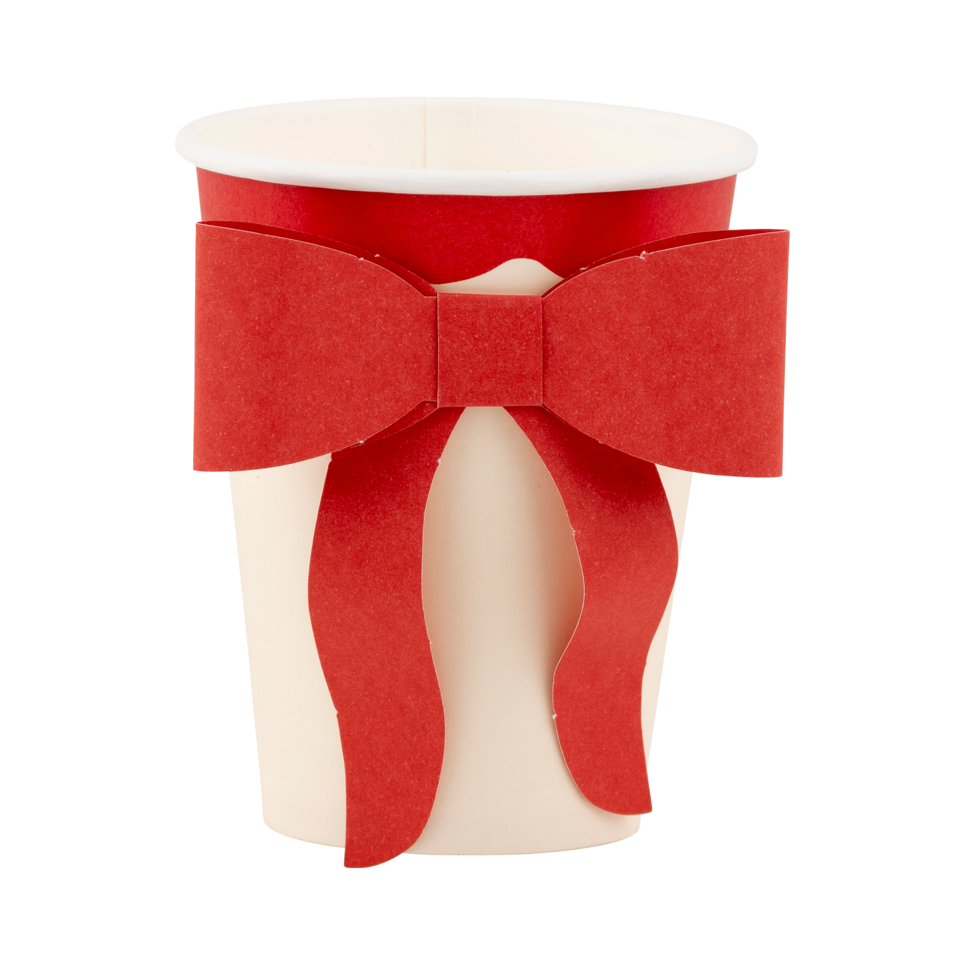 BOW1107 - Red and Pink Bow Paper Cups