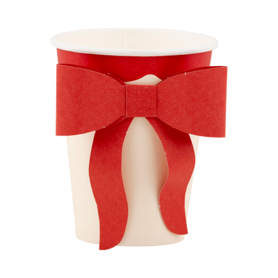 BOW1107 - Red and Pink Bow Paper Cups