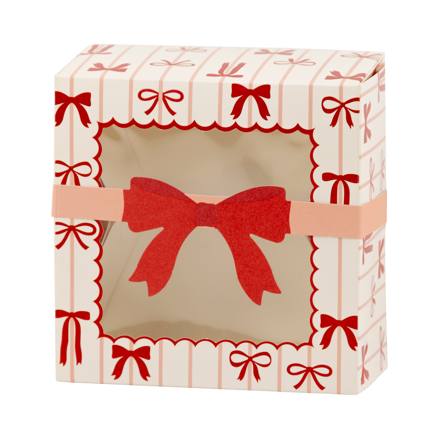 BOW1112 - Red and Pink Bows Cookie Box