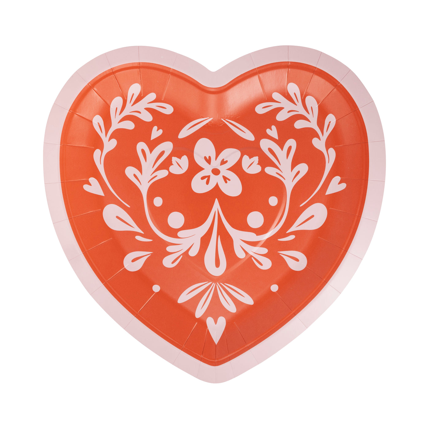 BRD1142 - Folk Heart Shaped Plate