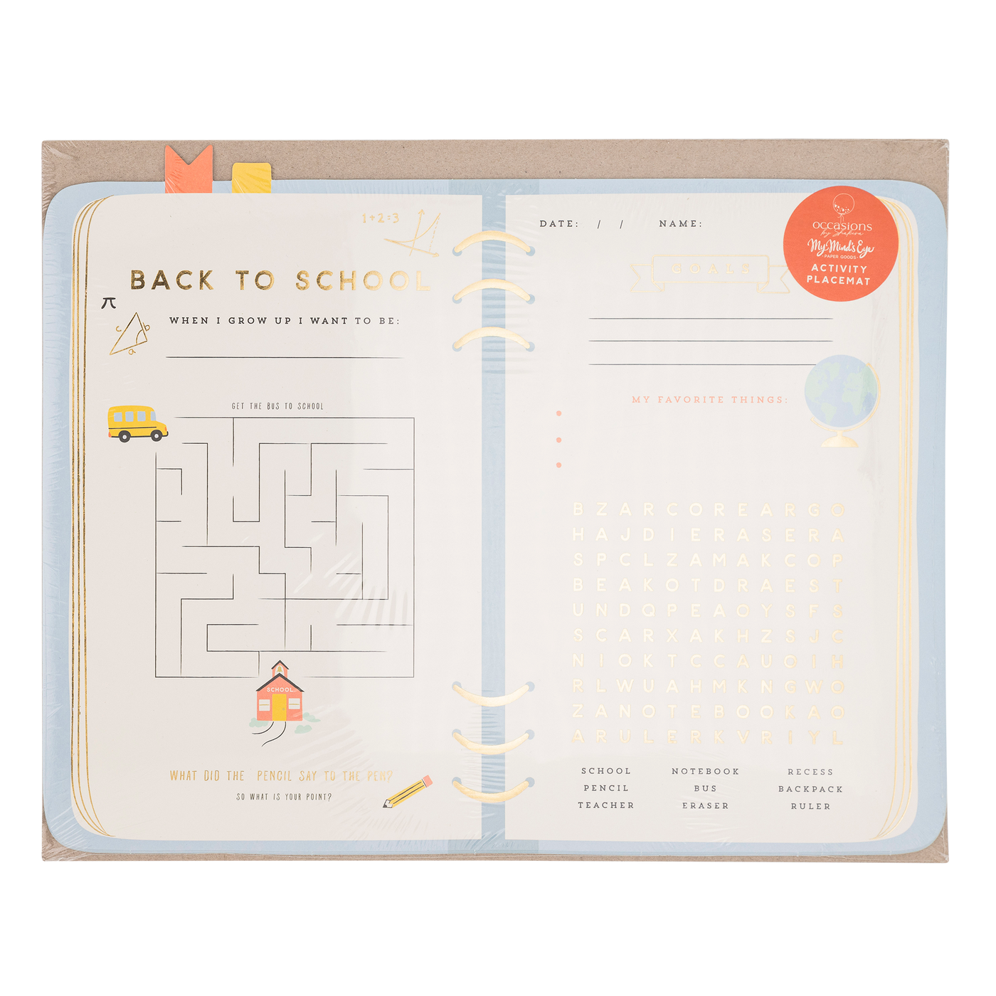 BTS1022 - Occasions By Shakira - Planner Placemat